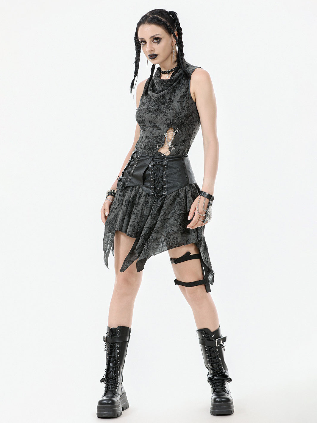 SHATTERED BUTTERFLY MINI SKIRT