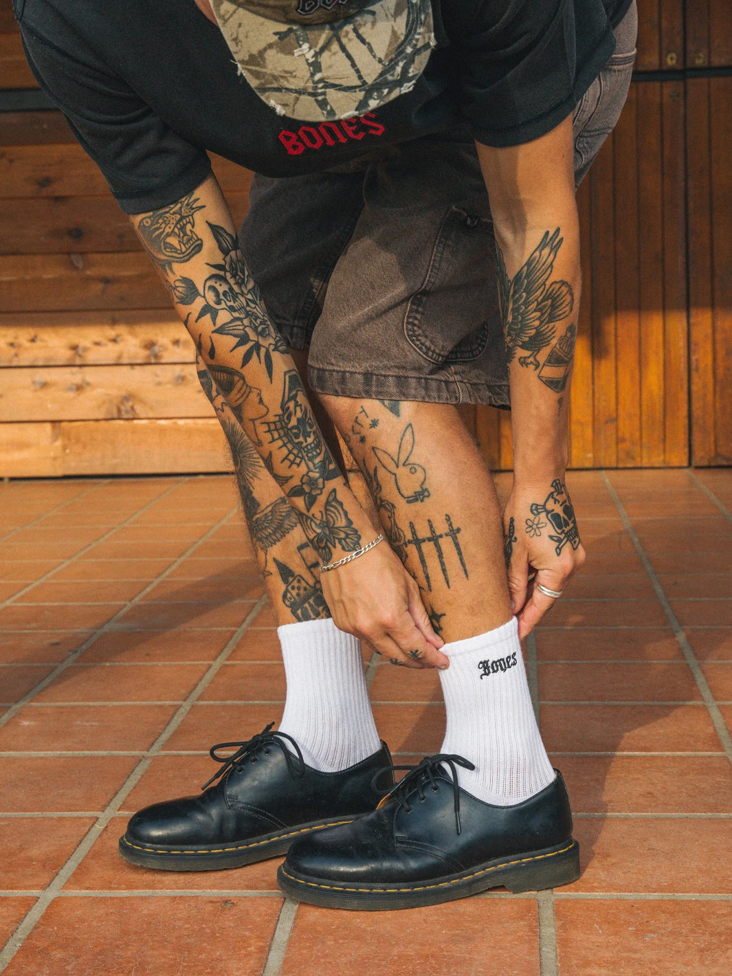 BONES SOCKS WHITE - 3 PACK