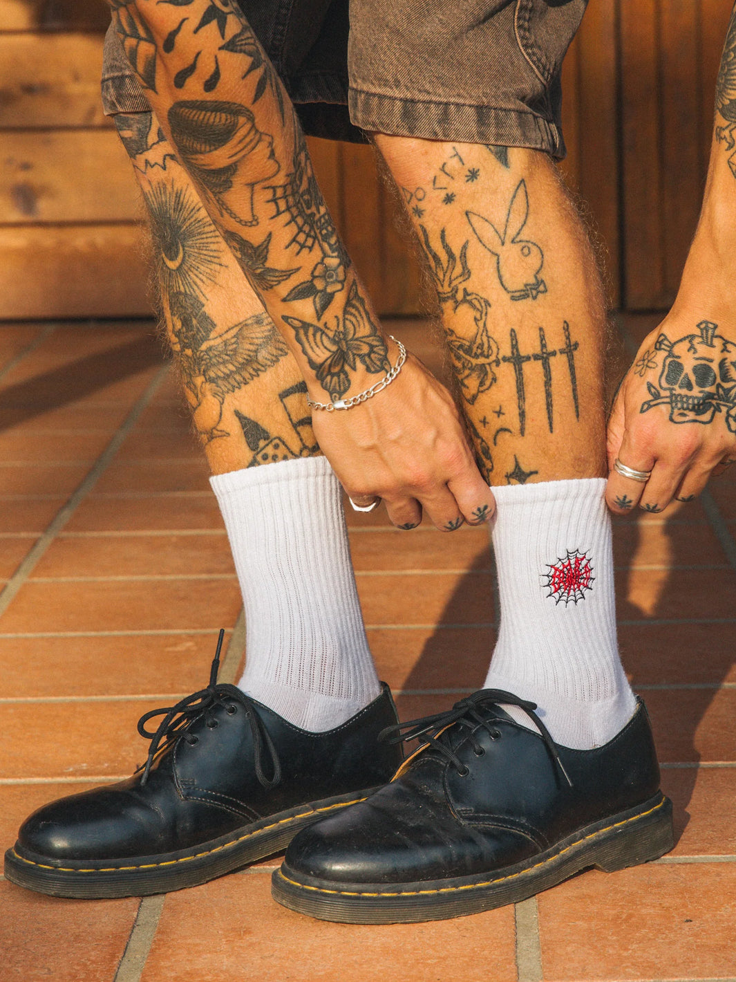 BONES SOCKS WHITE - 3 PACK