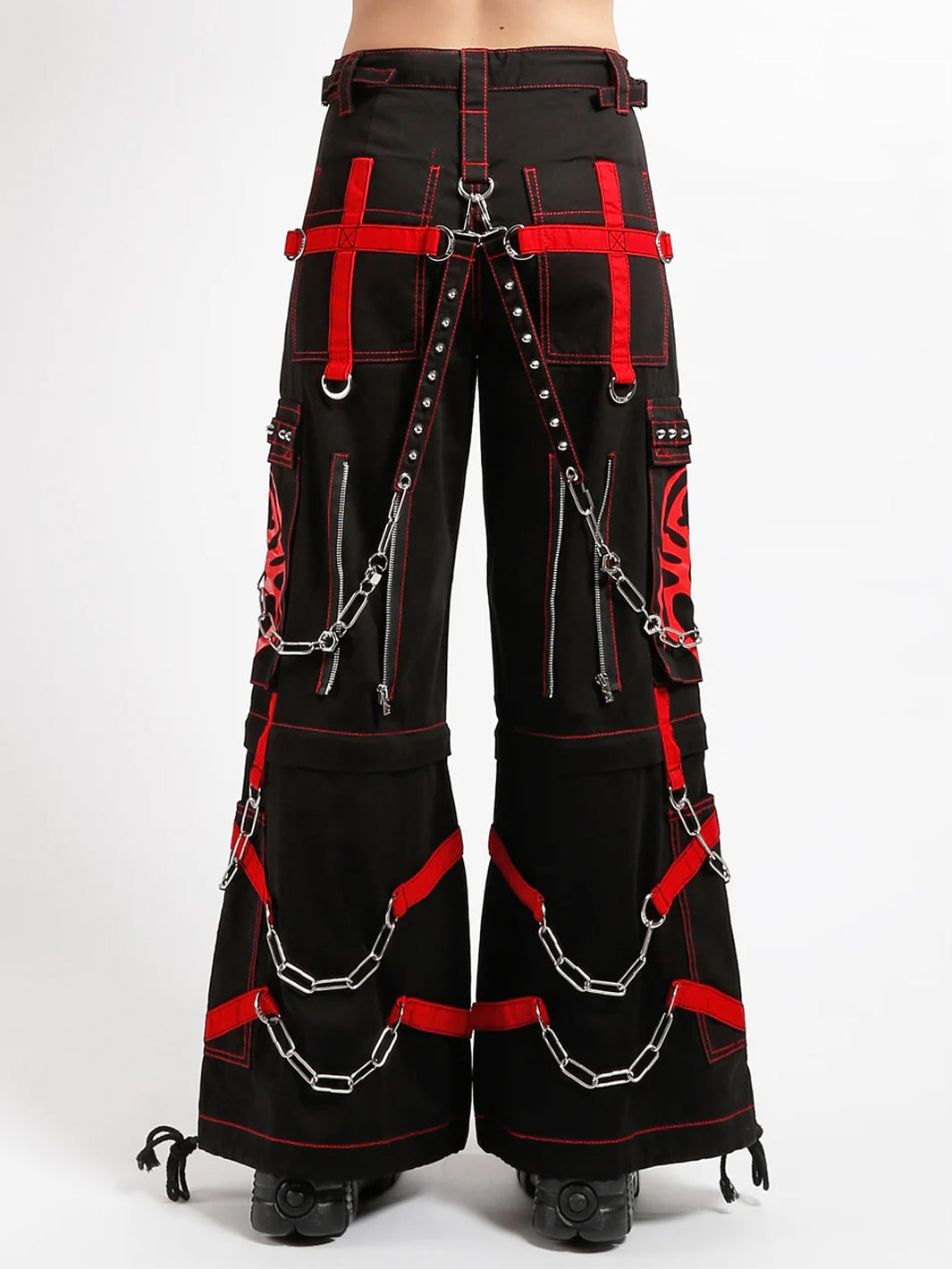 SPIDER ZIP OFF PANT - BLACK/RED