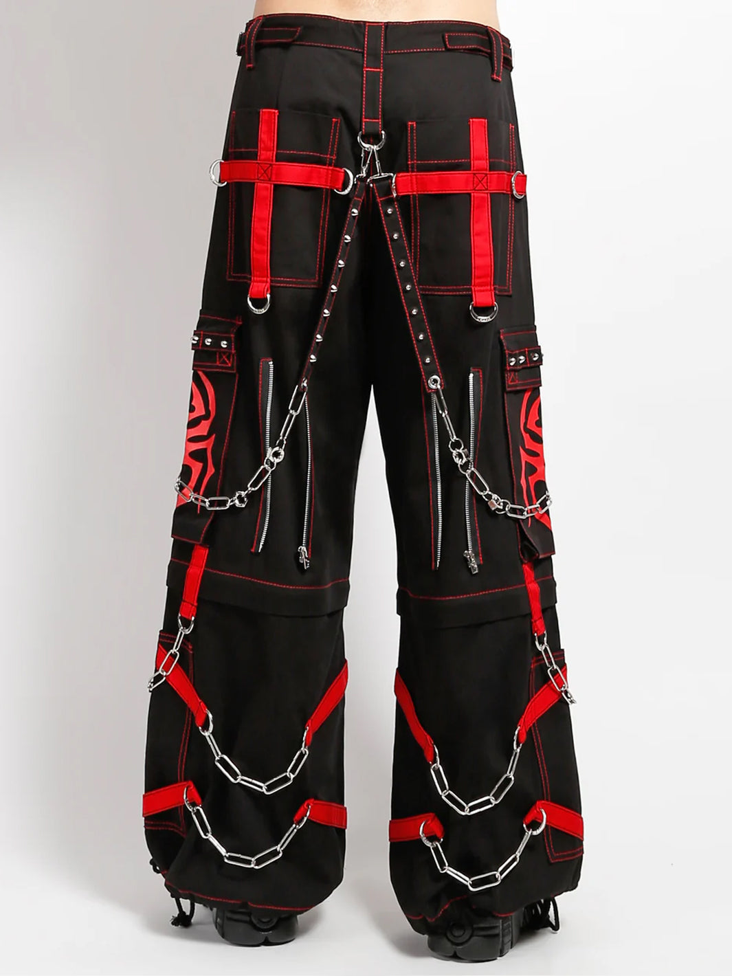 SPIDER ZIP OFF PANT - BLACK/RED