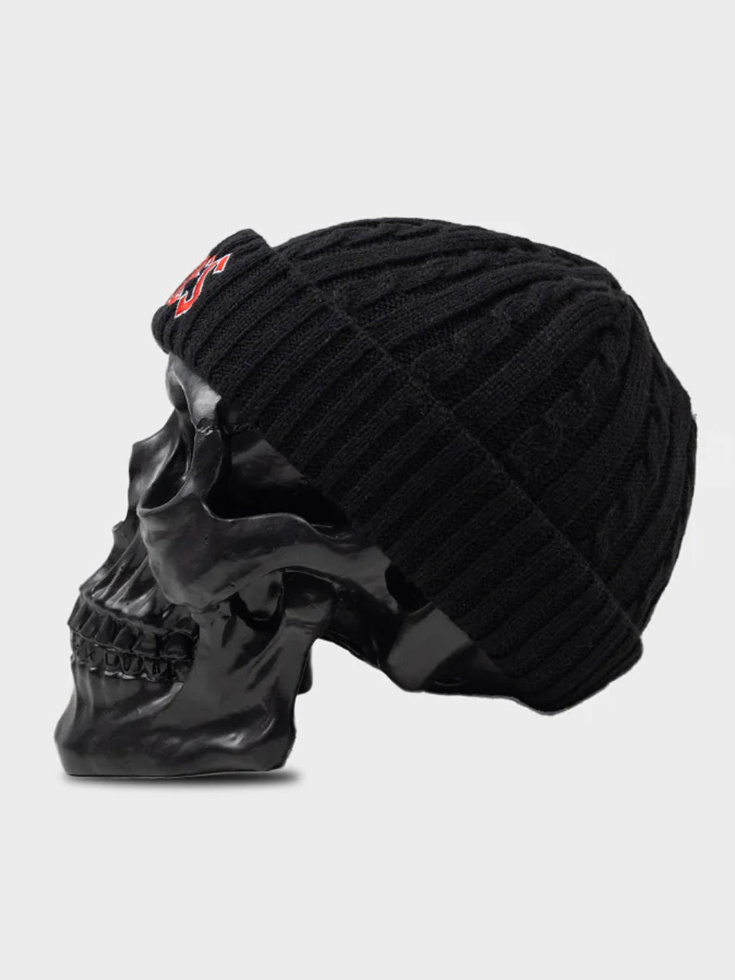 SQUEALER FISHERMAN BEANIE - BLACK & RED