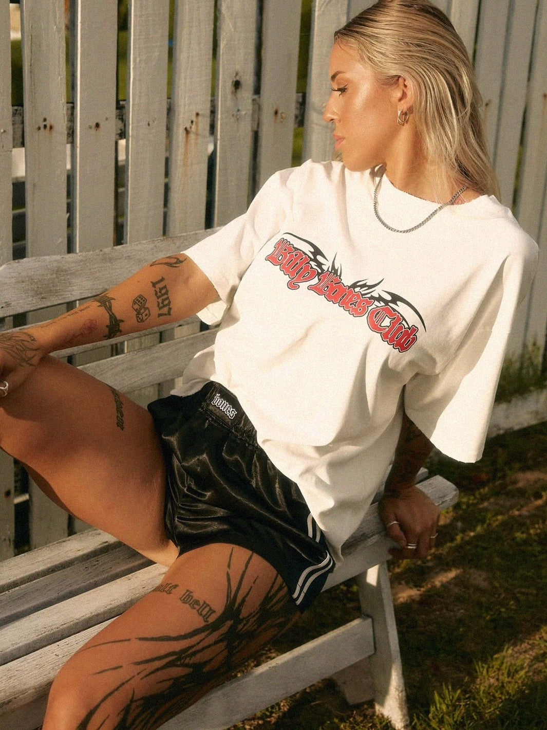 DOUBLE CROSSED SILK SHORTS - BLACK