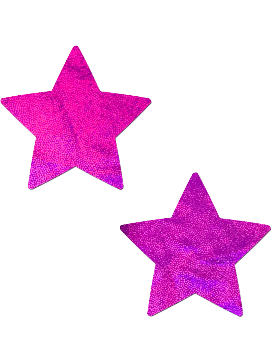 STAR HOLOGRAPHIC NIPPLE PASTIES - PINK