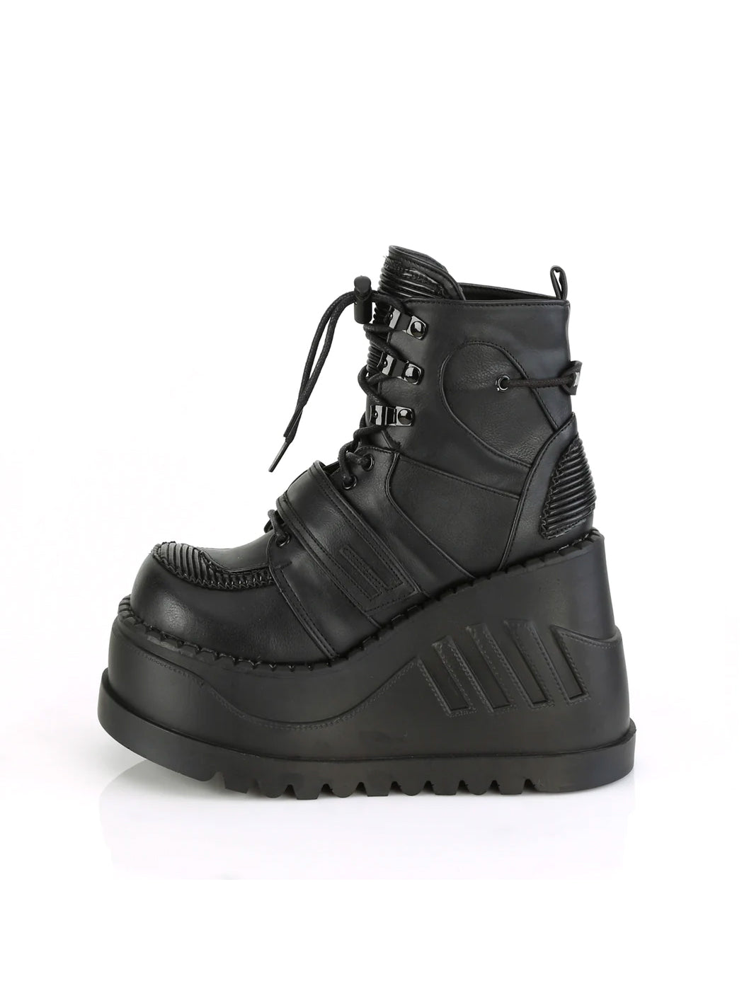 DEMONIA STOMP-13 - BLACK VEGAN LEATHER ✰ PRE ORDER ✰