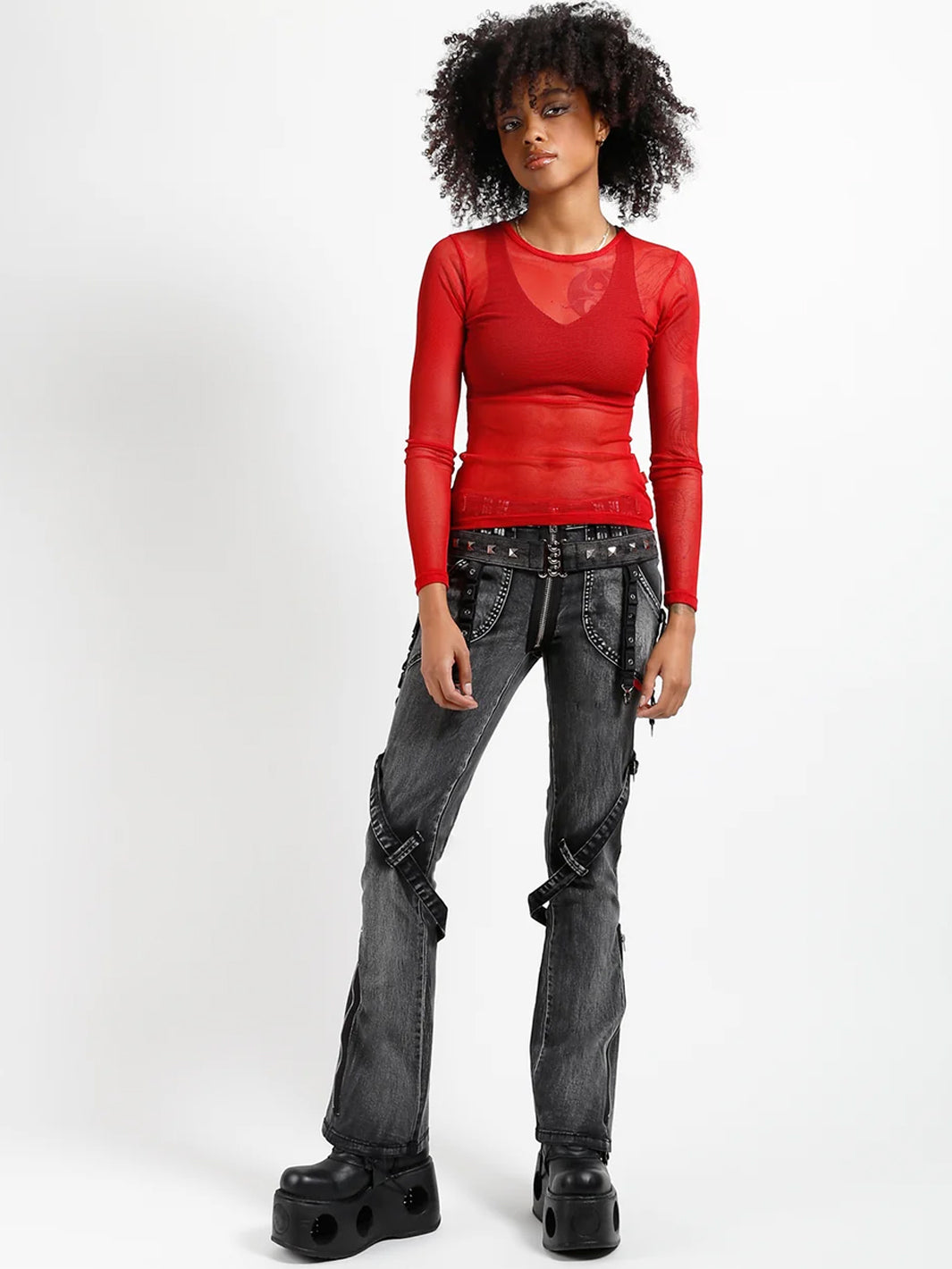 POWER BELT PANT BLACK - MECHANICAL WASH