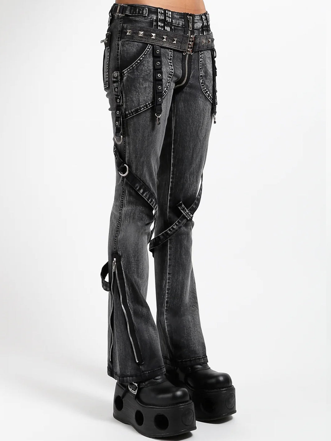 POWER BELT PANT BLACK - MECHANICAL WASH