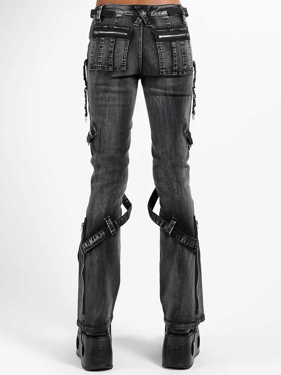 POWER BELT PANT BLACK - MECHANICAL WASH