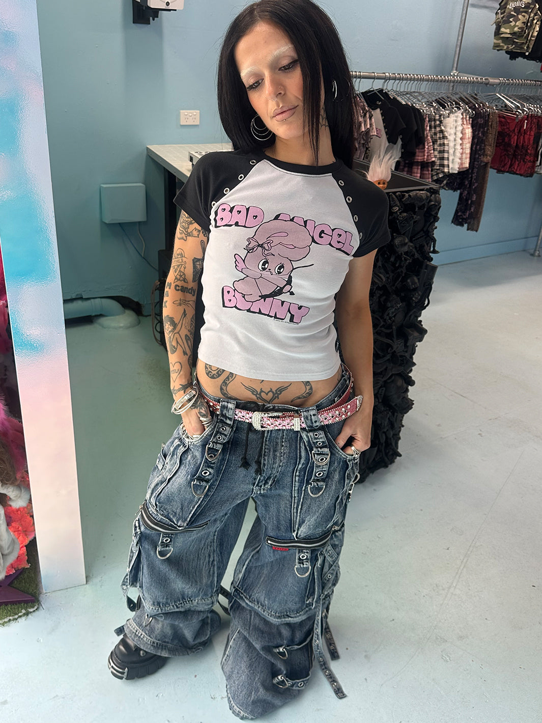 X-STRAP PANT - INDIGO FOG WASH