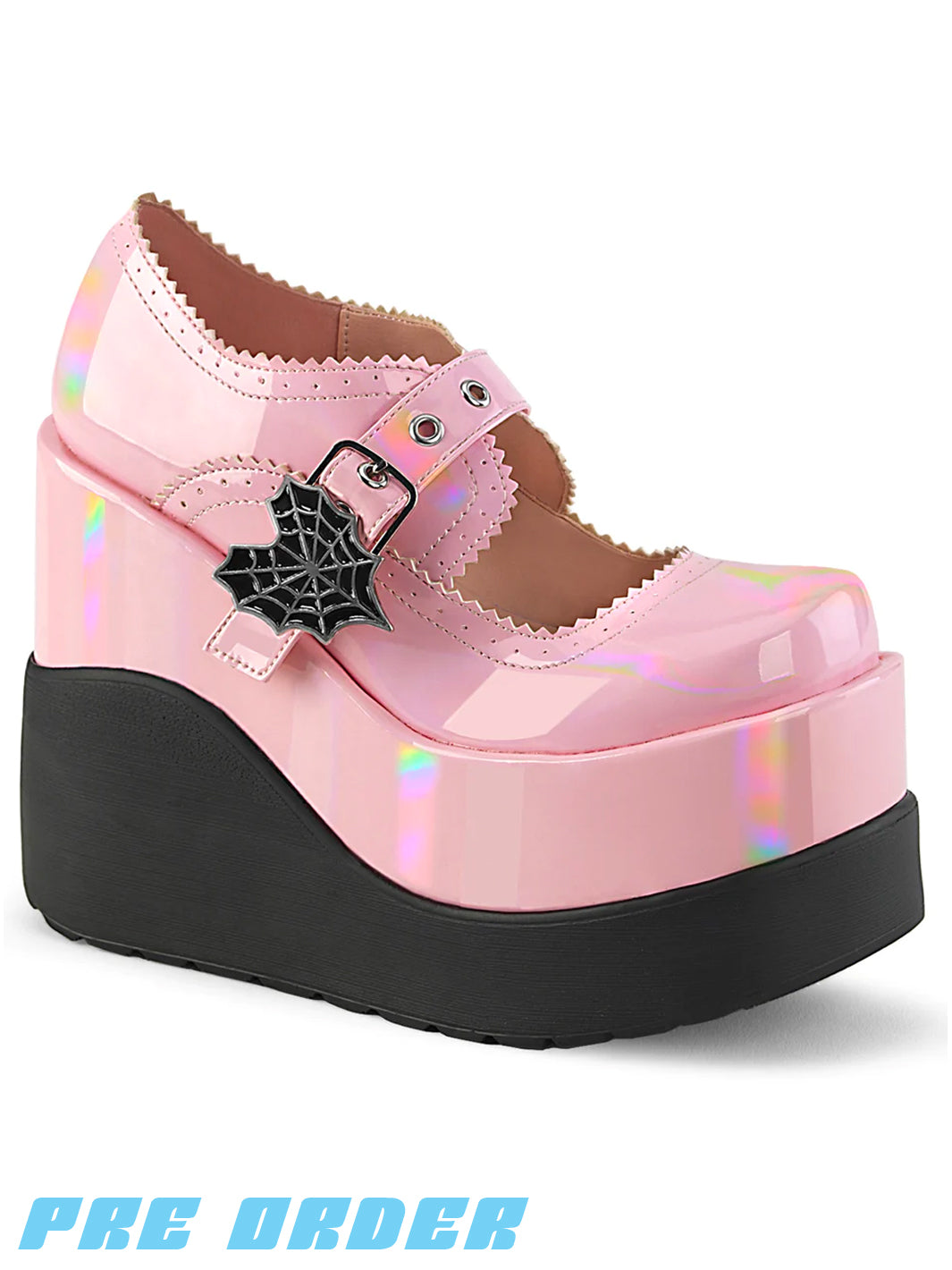 DEMONIA VOID-38 - PINK HOLO PATENT ✰ PRE ORDER ✰