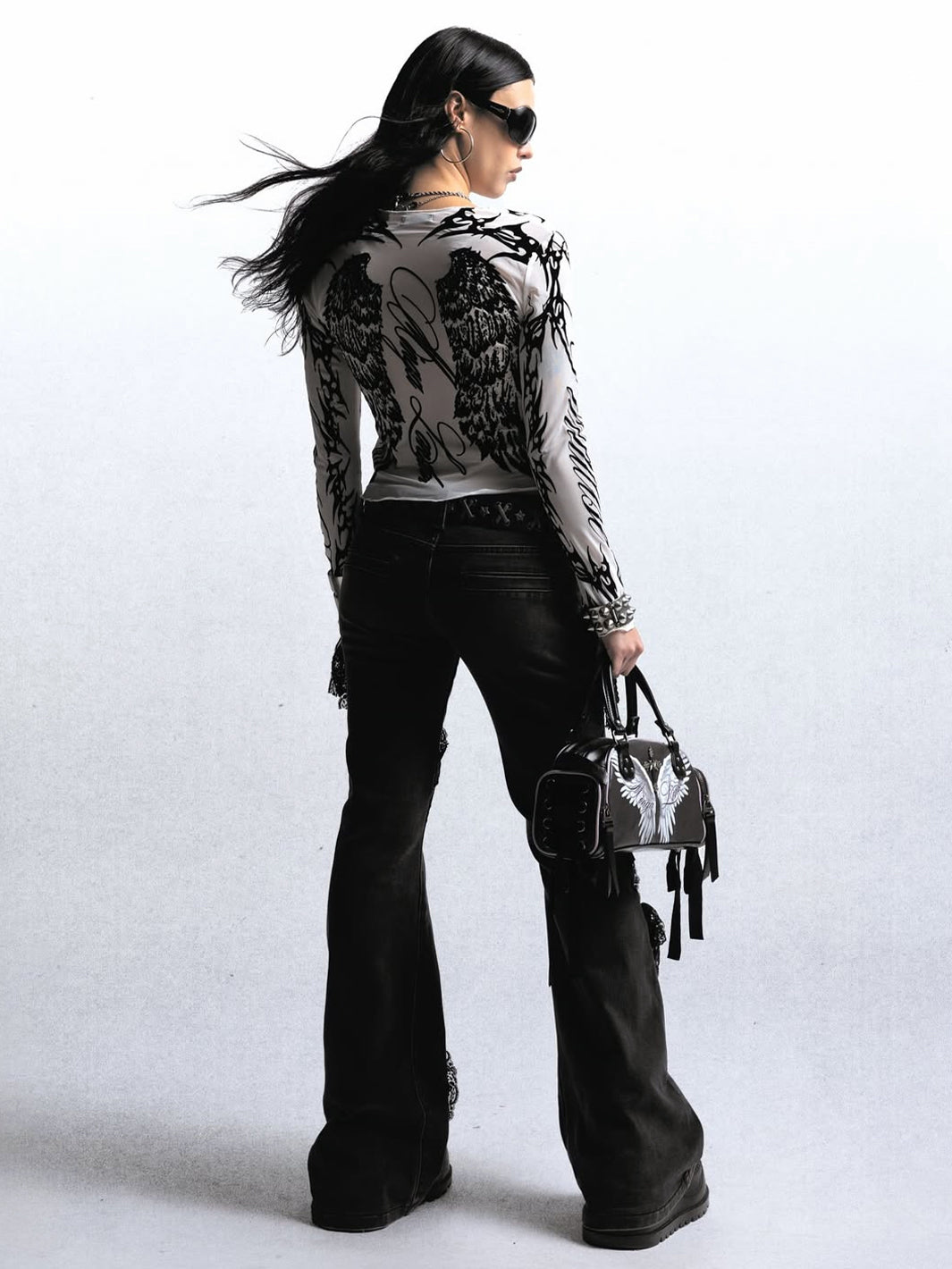 WING IT WHITE MESH TOP