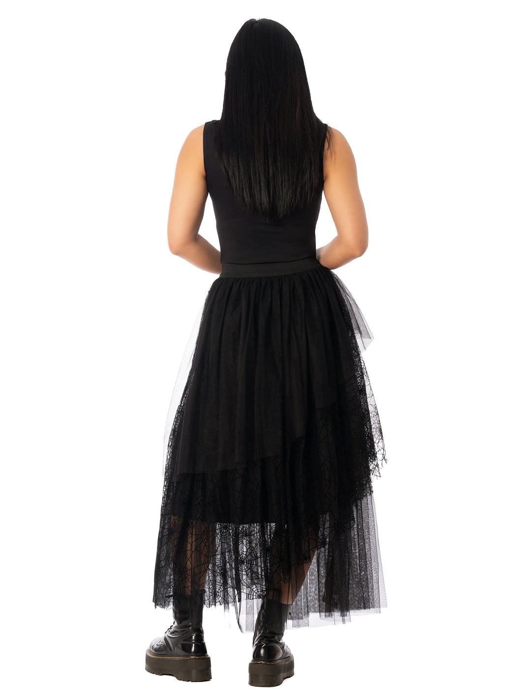 Widow's Weave Tulle Midi Skirt