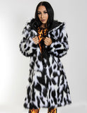 DOOF DADDY FAUX FUR JACKET - MONOCHROME LYNX *MADE TO ORDER*