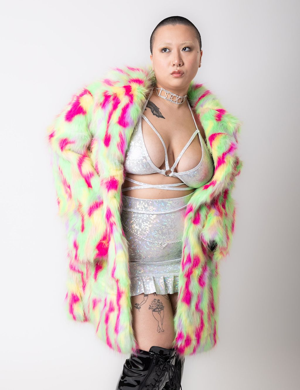 PARTY MONSTER FAUX FUR JACKET - MID LENGTH ✰ MADE 4 U ✰