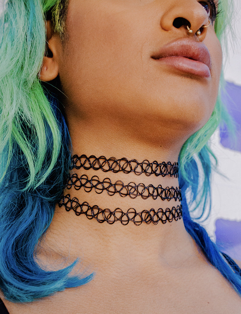 Tattoo Choker Necklace Set/Fashion Jewelry/Fish Wire Necklace (XJW13519) -  China Fashion Jewelry and Fashion Necklace price | Made-in-China.com