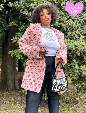 LUXURIOUS FAUX FUR JACKET - PINK *READY TO SHIP*
