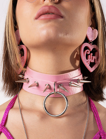 INTO THE UNKNOWN 2.0 CHOKER - BABY PINK