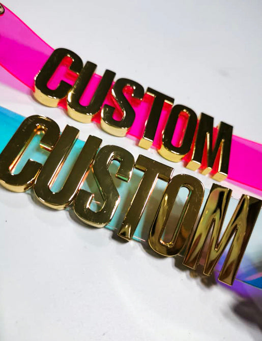 CUSTOM CHOKER *YOUR NAME/WORD/ETC* - Thick Size