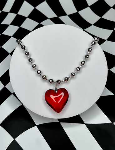 DRAZIC NECKLACE - RED HEART