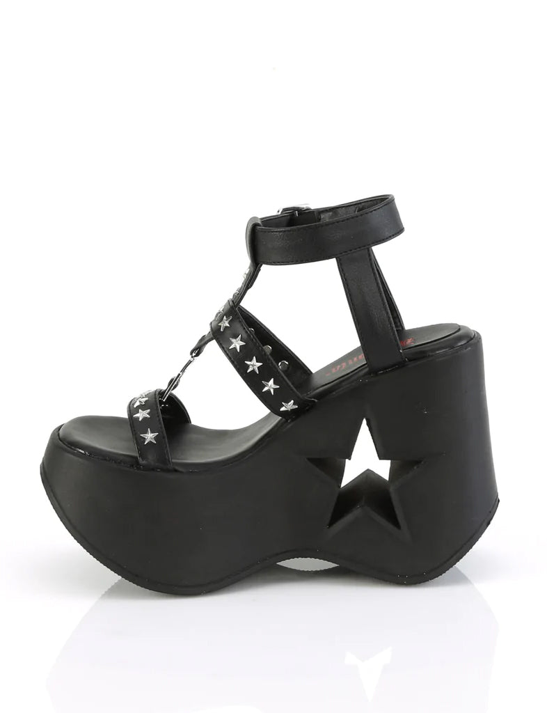 DEMONIA DYNAMITE-12 - BLACK VEGAN LEATHER ✰ PRE ORDER ✰