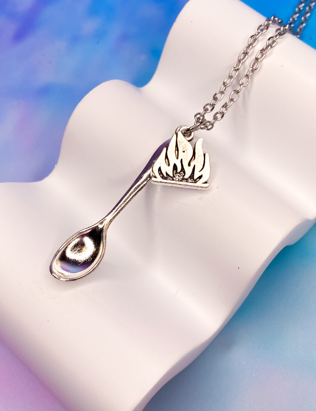 FLAMING HOT SPOON NECKLACE