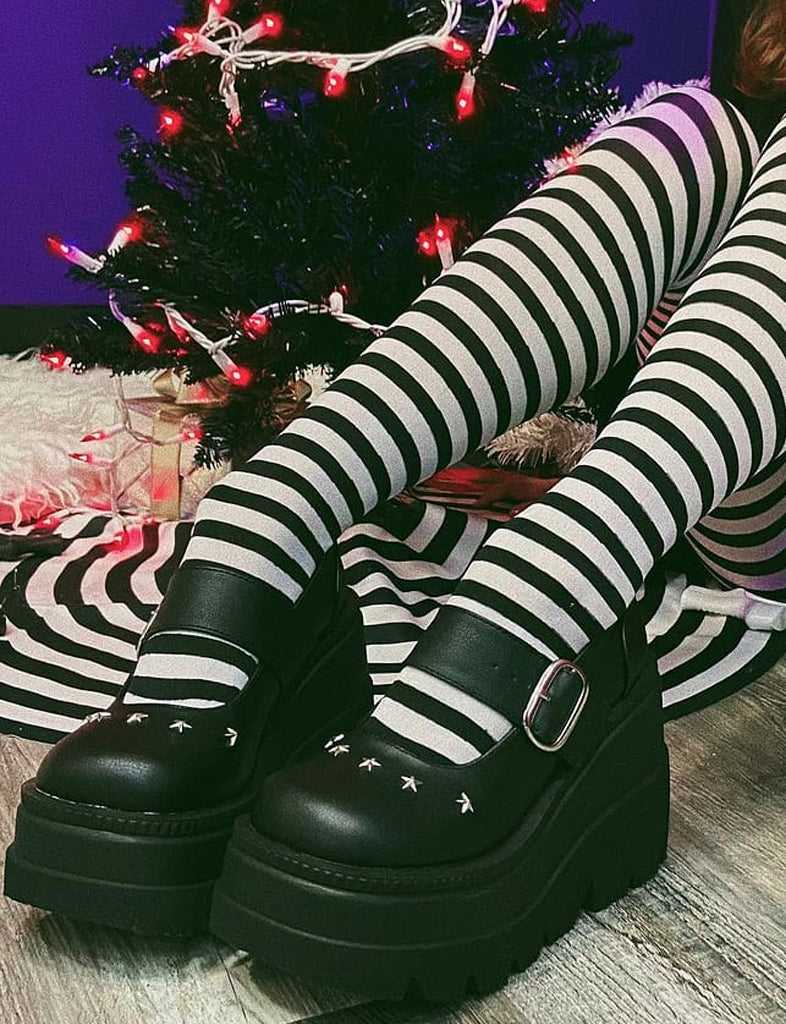 DEMONIA SHAKER-23 - BLACK VEGAN LEATHER ✰ PRE ORDER ✰