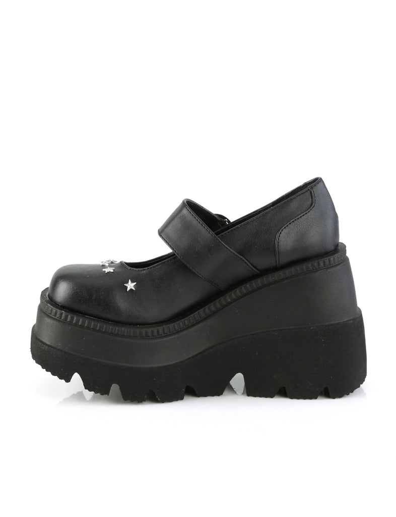 DEMONIA SHAKER-23 - BLACK VEGAN LEATHER ✰ PRE ORDER ✰