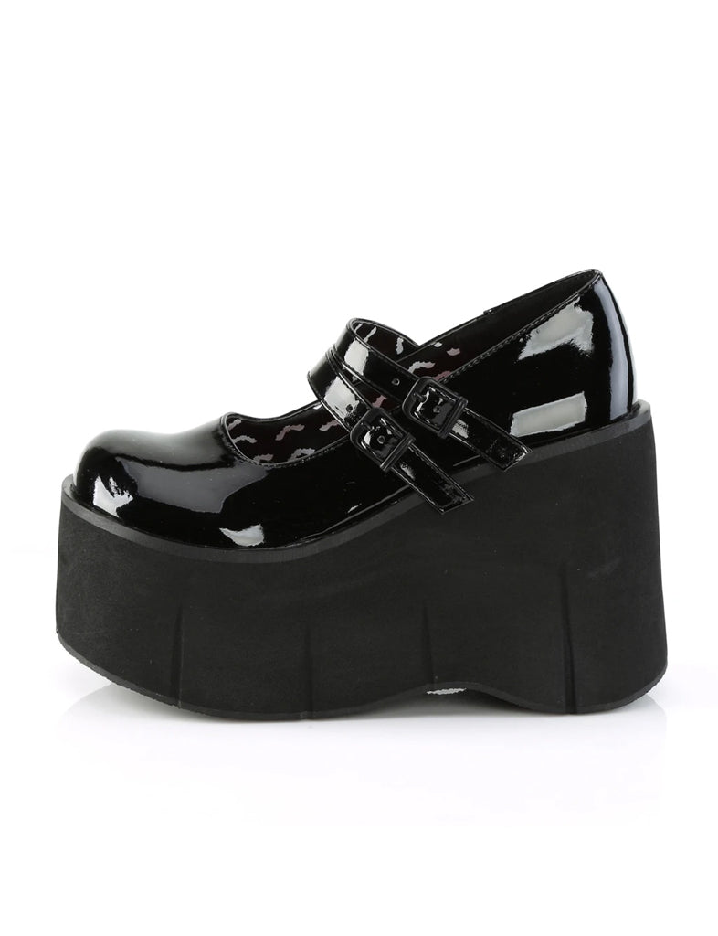 DEMONIA KERA-08 PLATFORM MARYJANES - PATENT BLACK ✰ PRE ORDER ✰