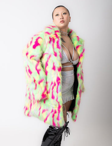 PARTY MONSTER FAUX FUR JACKET - MID LENGTH *MADE TO ORDER*