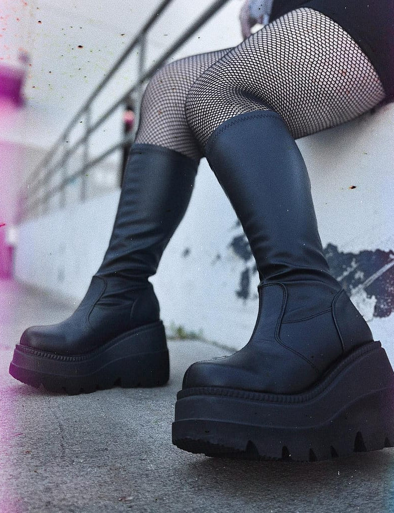 DEMONIA SHAKER-65WC BOOTS - WIDE CALF FIT ✰ PRE ORDER ✰