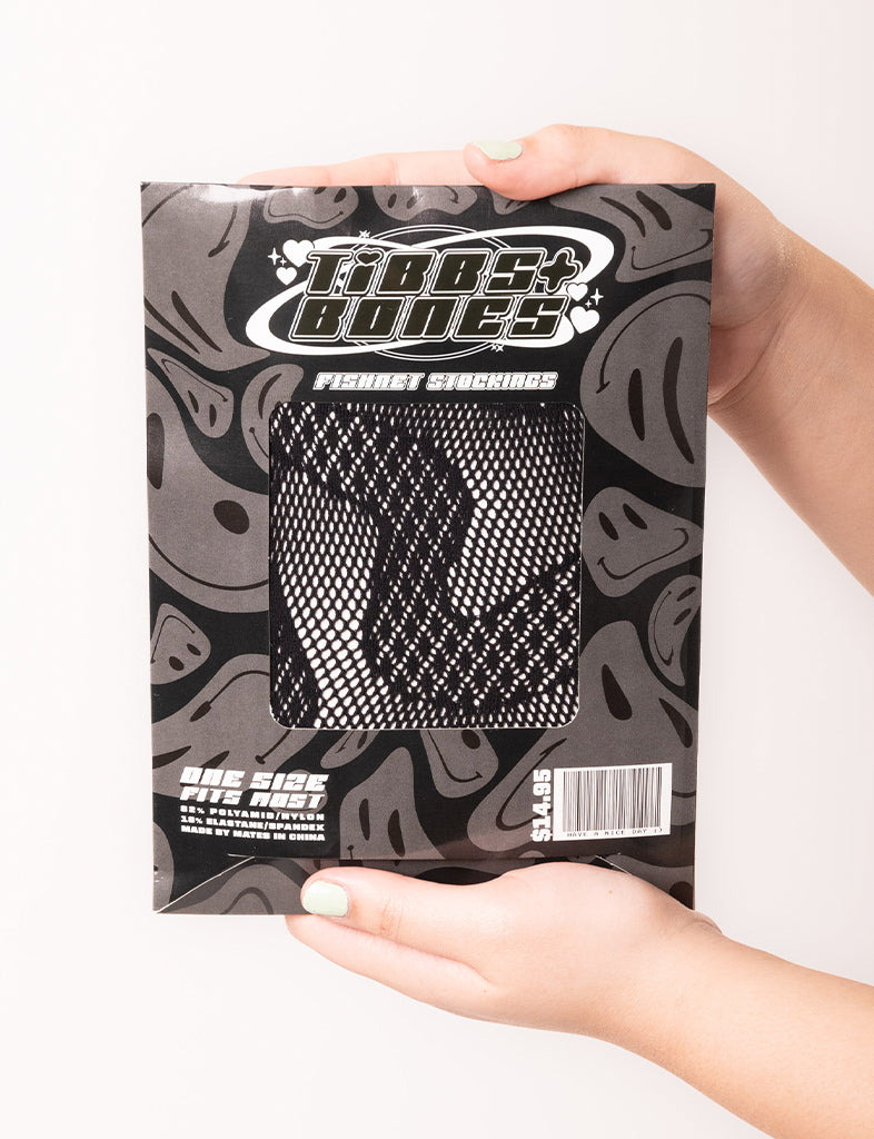 SNAKE FISHNETS - BLACK – TIBBS & BONES
