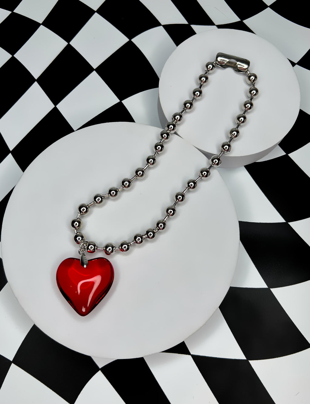 DRAZIC NECKLACE - RED HEART