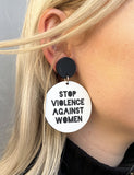 STOP VIOLENCE AGAINST WOMEN EARRINGS