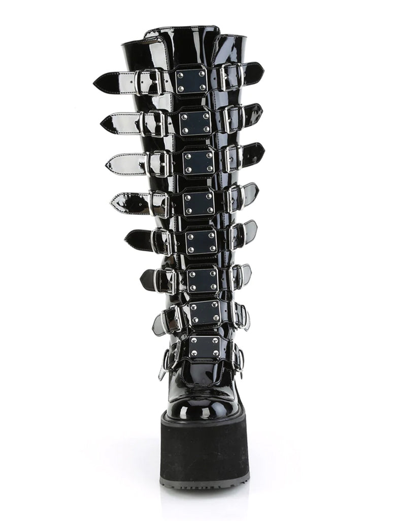 DEMONIA SWING-815WC BLACK PATENT WIDE CALF ✰ PRE ORDER