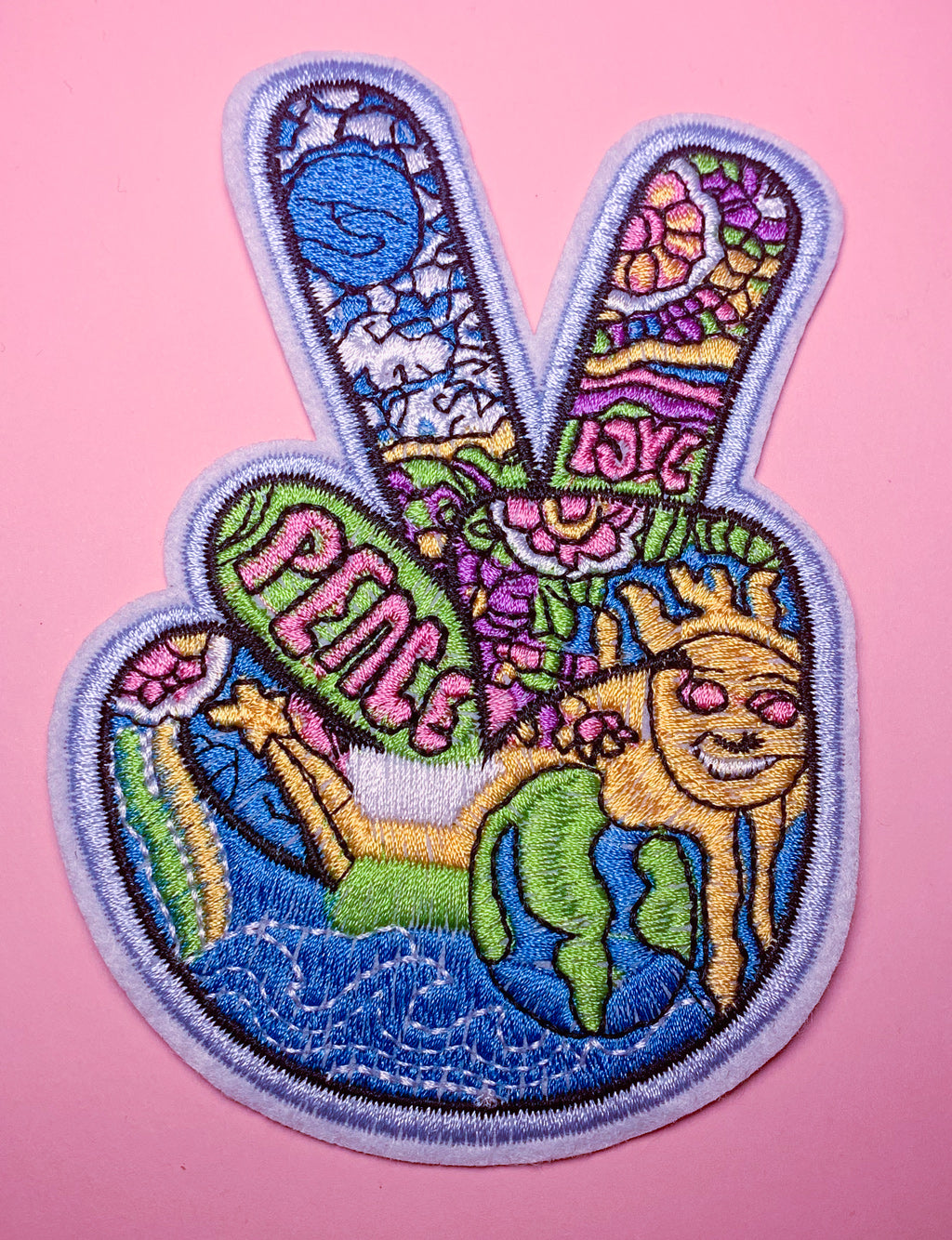 TRIPPY PEACE SIGN PATCH