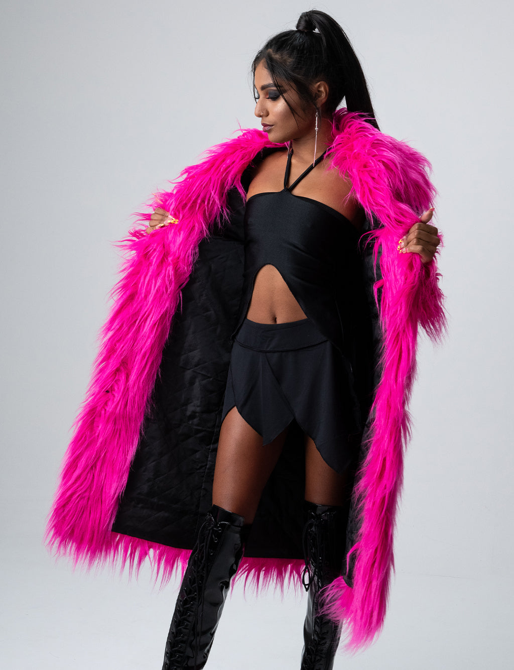 XTRA BOUGEE FAUX FUR JACKET • READY TO SHIP •